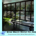 Indoor decorative screens decorative sheet metal panels exterior steel laser cut screen